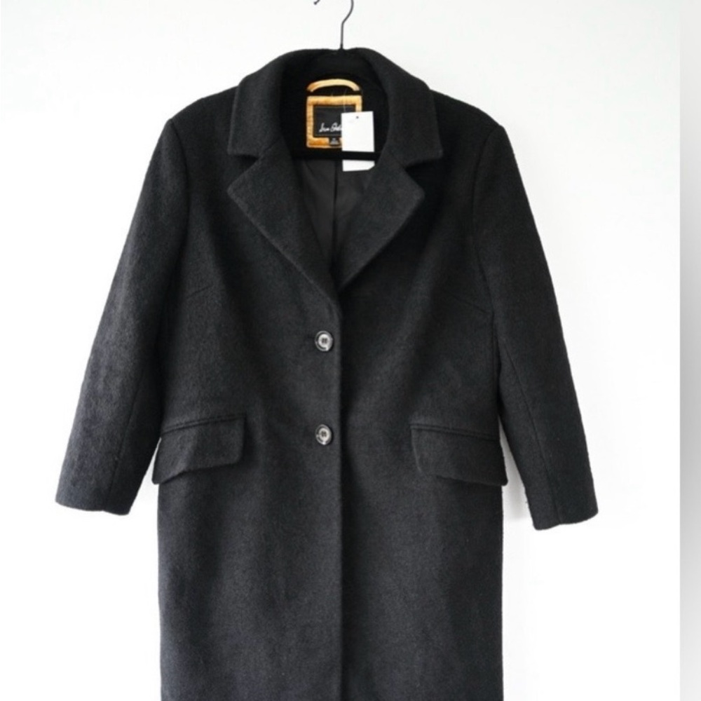 Sam Edelman Black Single-Breasted Wool Coat size 10 (NWOT)$50